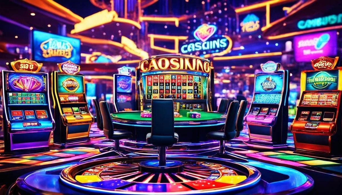 Panel kontrol Treasures of Aztec dengan tombol spin dan pengaturan taruhan di indodepo88